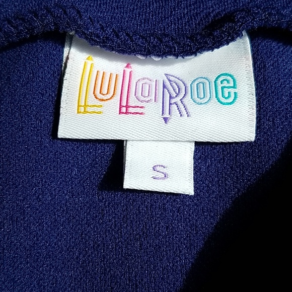 Lularoe Navy/maroon Cassie - Picture 2 of 3